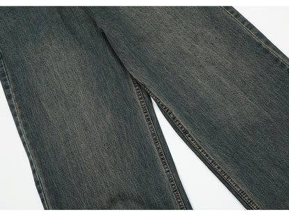 Dark Grey Straight-Leg Loose Jeans PinkLimes Trending Streetwear