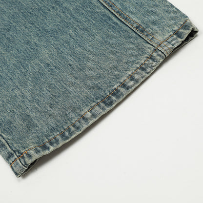 Pocket Blue Distressed Loose Fit Jeans PinkLimes Trending Streetwear