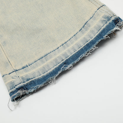Flared Zip Denim Jeans PinkLimes Trending Streetwear