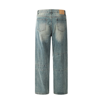 Pocket Blue Distressed Loose Fit Jeans PinkLimes Trending Streetwear