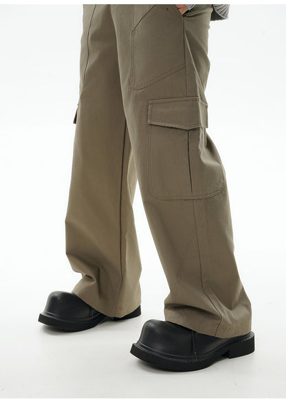 Solid Color High Waist Cargo Pants PinkLimes Trending Streetwear