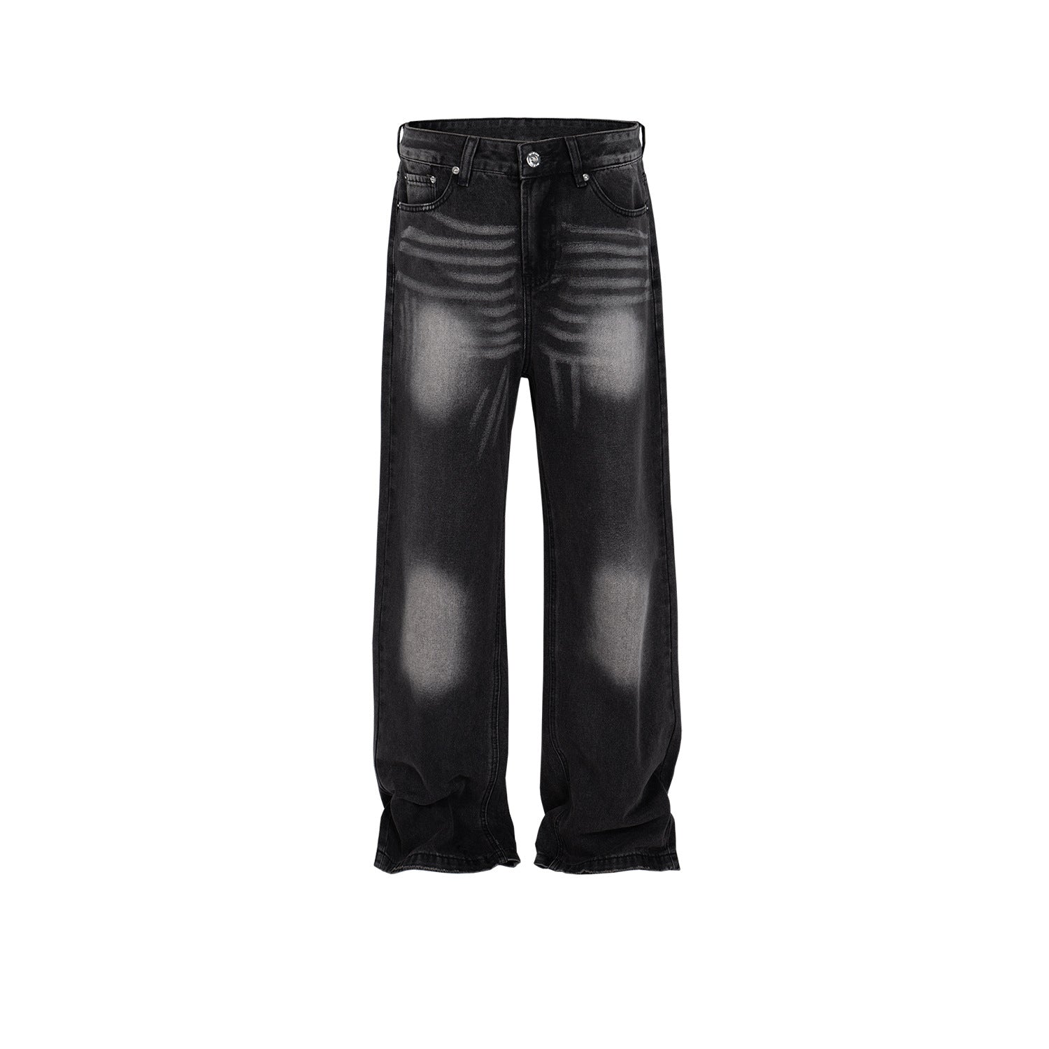 Unisex Laser Textured Slim Street Jeans PinkLimes Trending Streetwear