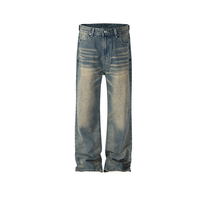 Unisex Cat Claw Washed Blue Jeans PinkLimes Trending Streetwear