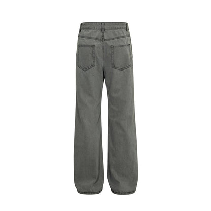 Washed Old Denim Wide Leg Jeans PinkLimes Trending Streetwear