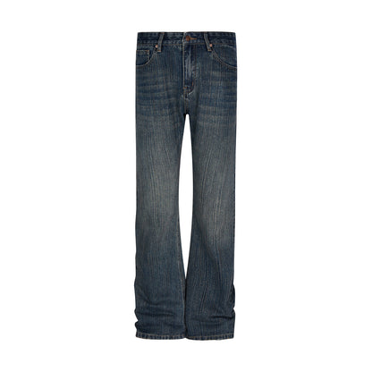 Dark Blue Distressed Denim Trousers PinkLimes Trending Streetwear