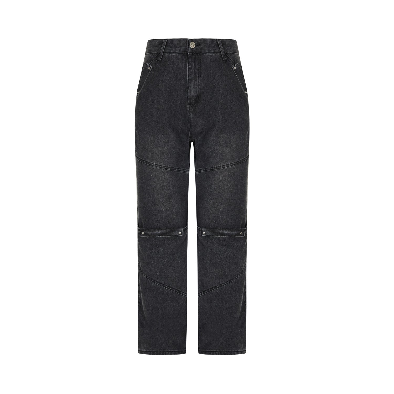 MADEEXTREME Vintage Washed Jeans Black PinkLimes Trending Streetwear