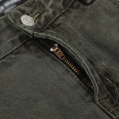 Water Washed Old Wear Denim Straight Jeans PinkLimes Trending Streetwear
