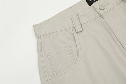 Rice Ash Straight Wide-Leg Jeans PinkLimes Trending Streetwear