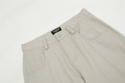 Rice Ash Straight Wide-Leg Jeans PinkLimes Trending Streetwear