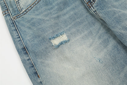 Ripped Gradient Micro-Flared Jeans PinkLimes Trending Streetwear