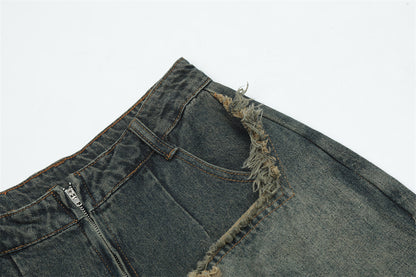 Star Stitch Baggy Jeans PinkLimes Trending Streetwear