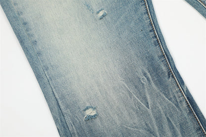 Ripped Gradient Micro-Flared Jeans PinkLimes Trending Streetwear