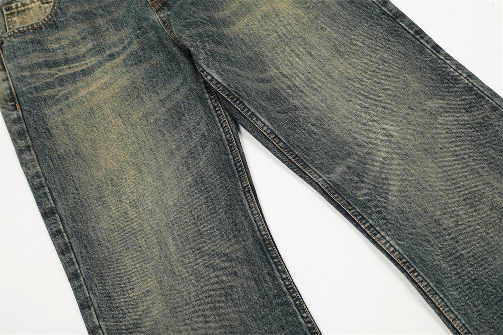 Vintage Ripped Micro-Flare Wide-Leg Jeans PinkLimes Trending Streetwear