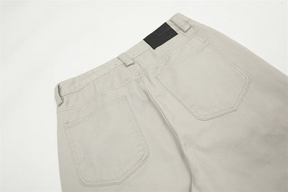 Rice Ash Straight Wide-Leg Jeans PinkLimes Trending Streetwear