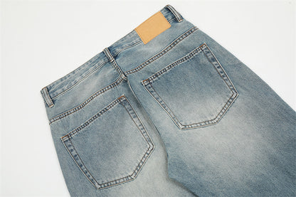 Ripped Gradient Micro-Flared Jeans PinkLimes Trending Streetwear