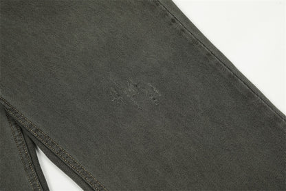 Water Washed Old Wear Denim Straight Jeans PinkLimes Trending Streetwear