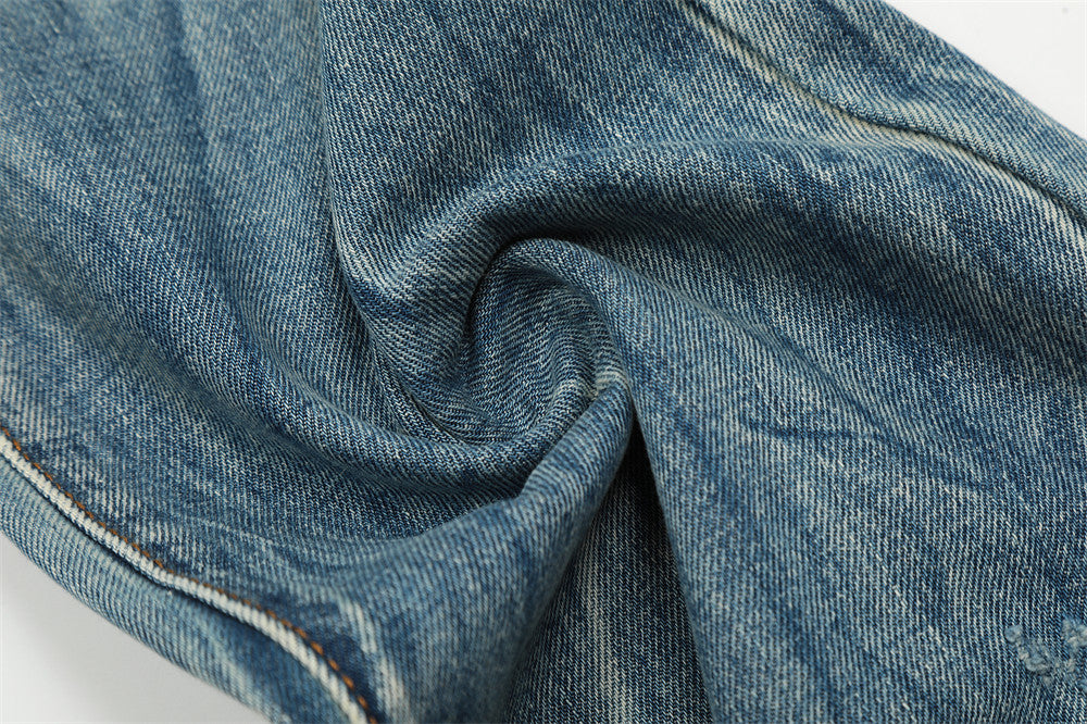 Ripped Gradient Micro-Flared Jeans PinkLimes Trending Streetwear