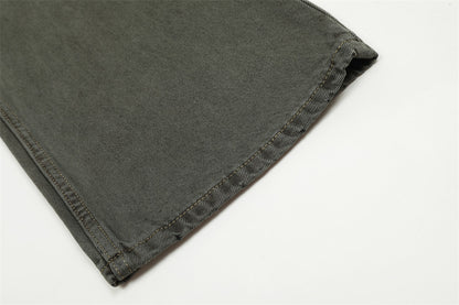 Water Washed Old Wear Denim Straight Jeans PinkLimes Trending Streetwear