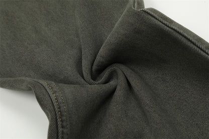 Water Washed Old Wear Denim Straight Jeans PinkLimes Trending Streetwear