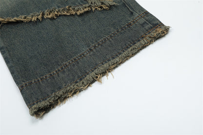 Star Stitch Baggy Jeans PinkLimes Trending Streetwear
