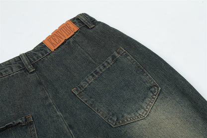 Star Stitch Baggy Jeans PinkLimes Trending Streetwear