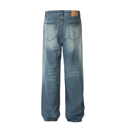 Washed Pleated Wide-Leg Street Jeans PinkLimes Trending Streetwear