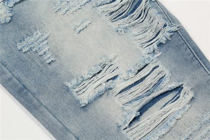 Ripped Wide-Leg Jeans PinkLimes Trending Streetwear