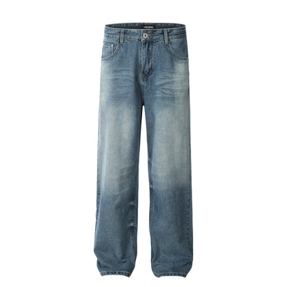 Washed Pleated Wide-Leg Street Jeans PinkLimes Trending Streetwear