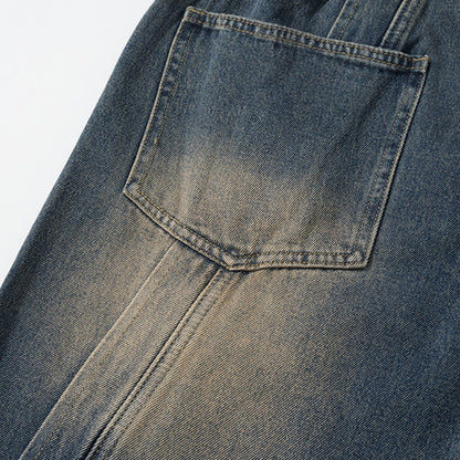 Washed Split Stitch Wide-Leg Jeans PinkLimes Trending Streetwear