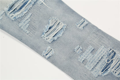 Ripped Wide-Leg Jeans PinkLimes Trending Streetwear