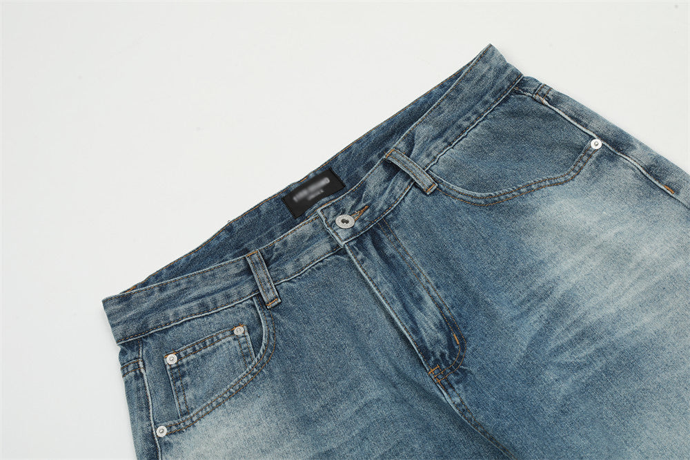 Washed Pleated Wide-Leg Street Jeans PinkLimes Trending Streetwear