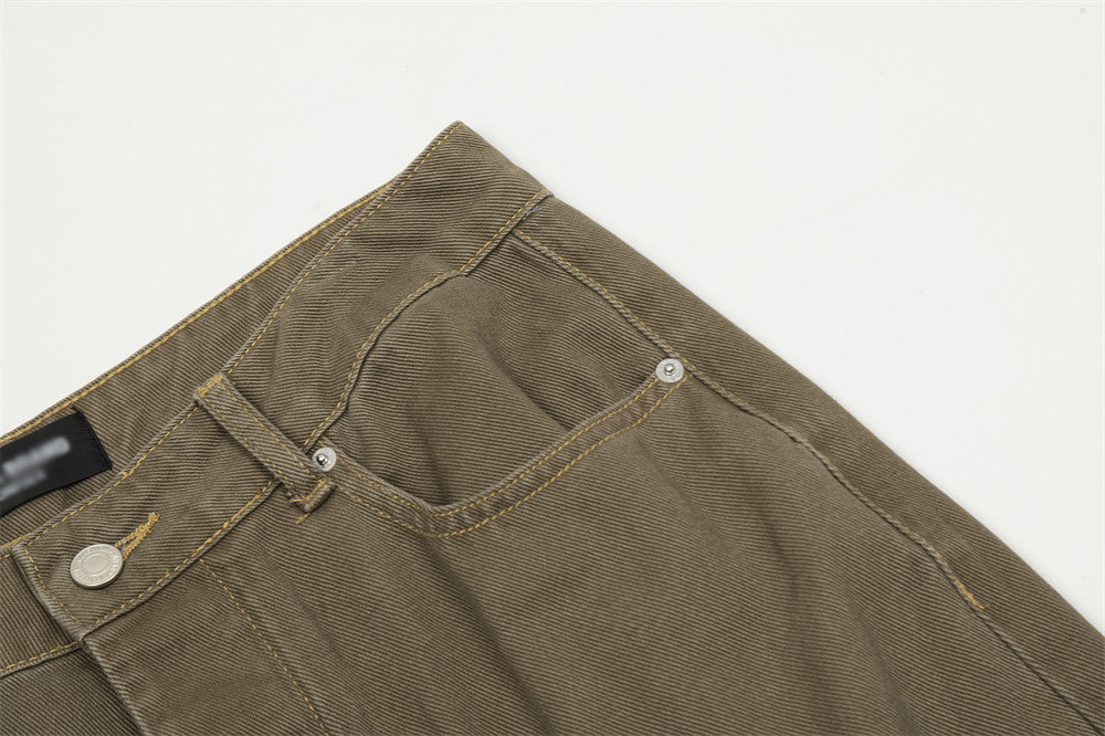 Retro Micro-Flared Wide-Leg Jeans PinkLimes Trending Streetwear