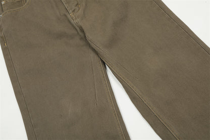 Retro Micro-Flared Wide-Leg Jeans PinkLimes Trending Streetwear