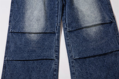 Washed Baggy Denim Jeans PinkLimes Trending Streetwear