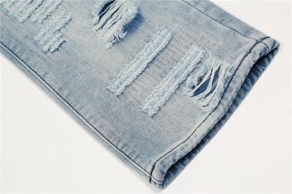 Ripped Wide-Leg Jeans PinkLimes Trending Streetwear