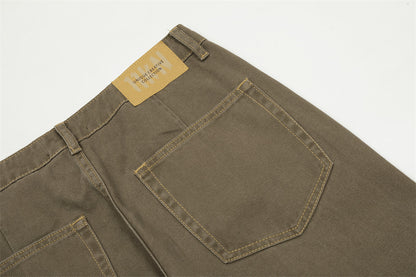 Retro Micro-Flared Wide-Leg Jeans PinkLimes Trending Streetwear