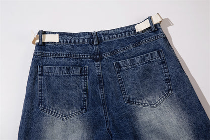 Washed Baggy Denim Jeans PinkLimes Trending Streetwear