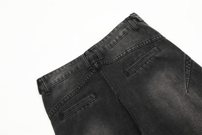 Deconstructed Micro-Flared Wide-Leg Jeans PinkLimes Trending Streetwear