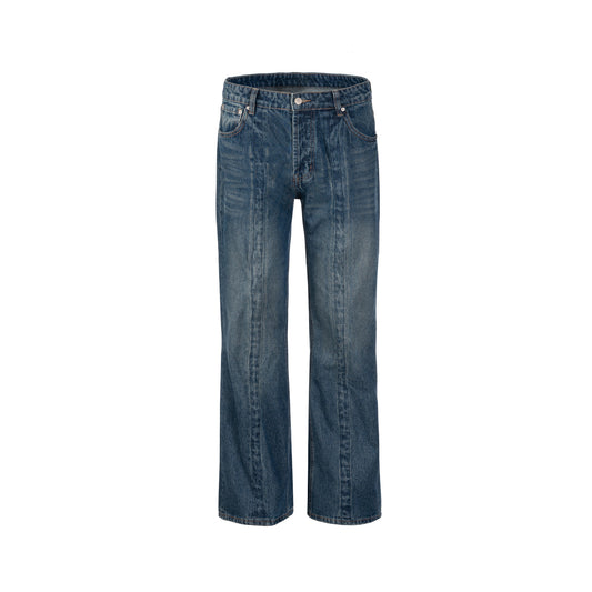 Wide Leg Jeans with Center Hem PinkLimes Trending Streetwear