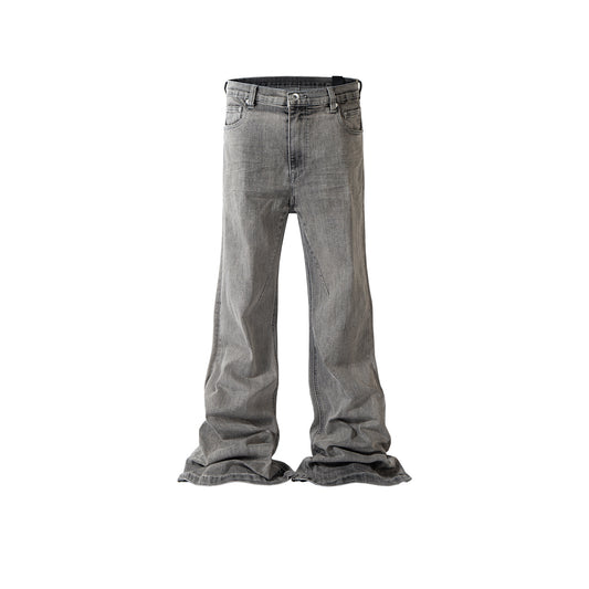 Old Washed Crumpled Jeans Grey PinkLimes Trending Streetwear