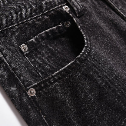 Neutral Washed Faded Loose Denim Pants PinkLimes Trending Streetwear