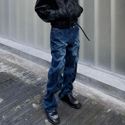 Wide Leg Jeans with Center Hem PinkLimes Trending Streetwear