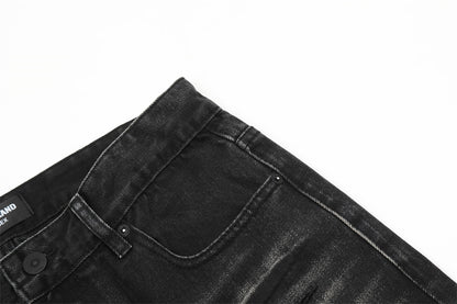 Loose Fit Washed Denim Straight Jeans PinkLimes Trending Streetwear