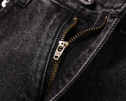 Neutral Washed Faded Loose Denim Pants PinkLimes Trending Streetwear