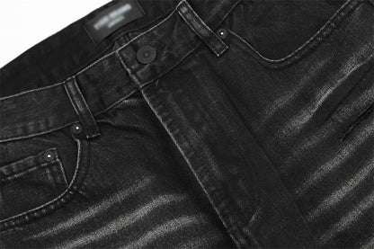 Loose Fit Washed Denim Straight Jeans PinkLimes Trending Streetwear