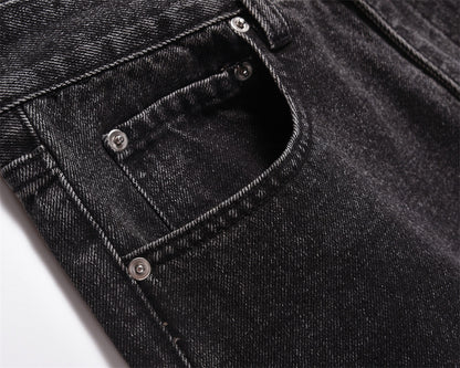 Neutral Washed Faded Loose Denim Pants PinkLimes Trending Streetwear