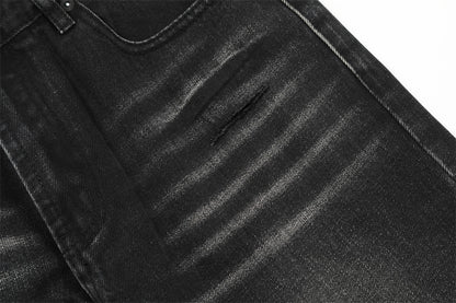 Loose Fit Washed Denim Straight Jeans PinkLimes Trending Streetwear