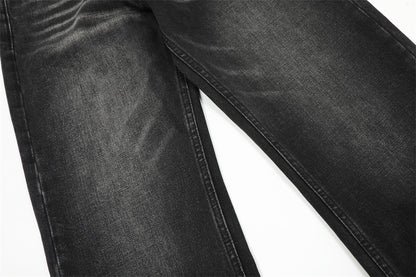 Loose Fit Washed Denim Straight Jeans PinkLimes Trending Streetwear