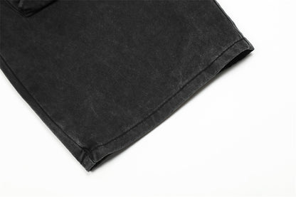 Multi-Pocket Crane Tactical Denim Pants PinkLimes Trending Streetwear
