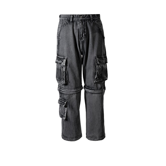Urban Zipper Straight Leg Jeans Black PinkLimes Trending Streetwear